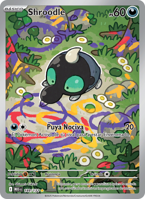 Shroodle 149 — Megaevolución (Spanish Pokémon TCG card)
