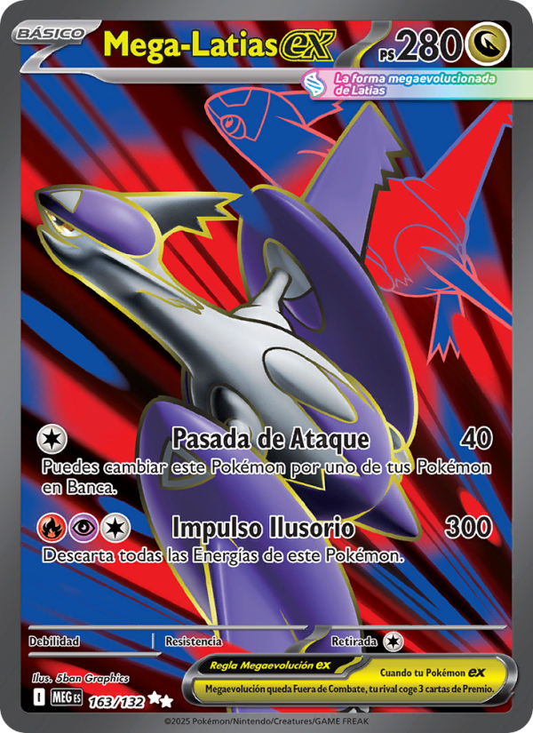 Mega-Latias ex 163 — Megaevolución (Spanish Pokémon TCG card)