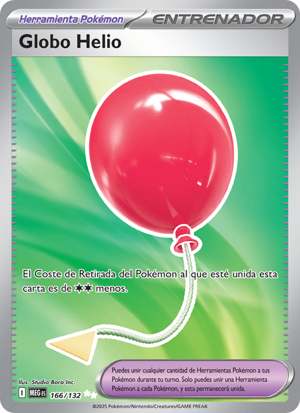 Globo Helio 166 — Megaevolución (Spanish Pokémon TCG card)