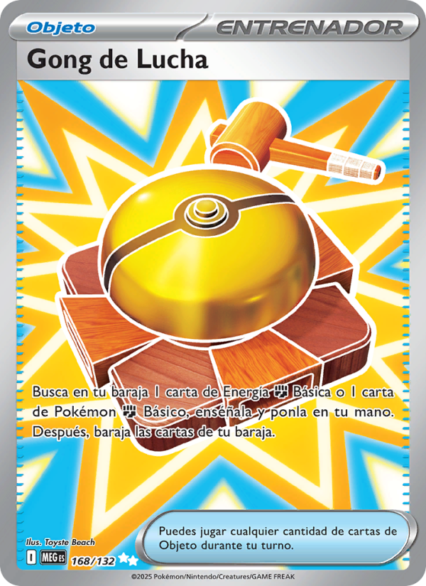 Gong de Lucha 168 — Megaevolución (Spanish Pokémon TCG card)