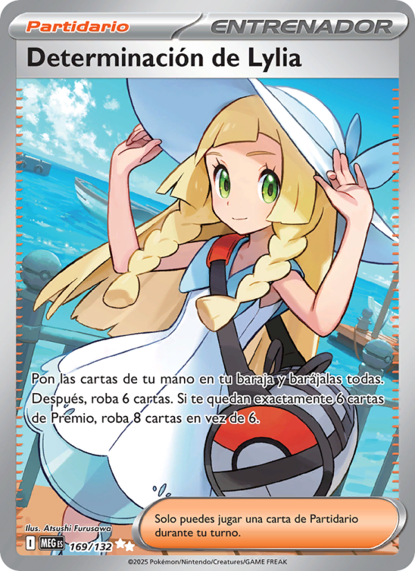 Determinación de Lylia 169 — Megaevolución (Spanish Pokémon TCG card)