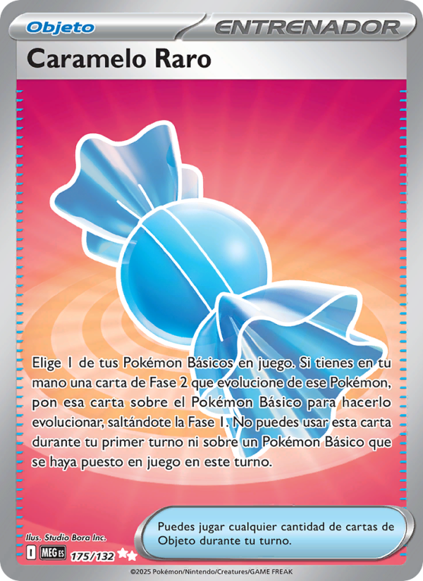 Caramelo Raro 175 — Megaevolución (Spanish Pokémon TCG card)