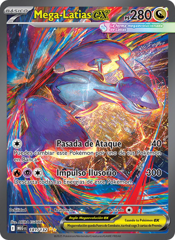 Mega-Latias ex 181 — Megaevolución (Spanish Pokémon TCG card)