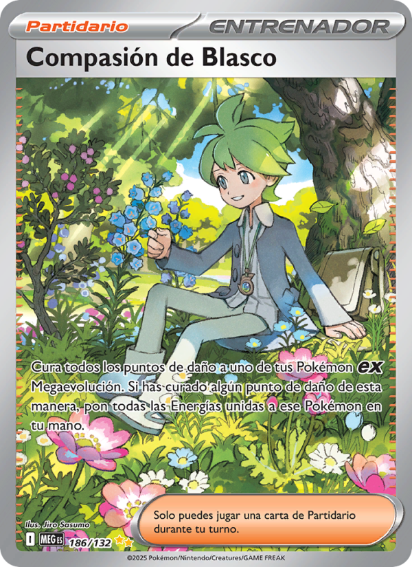 Compasión de Blasco 186 — Megaevolución (Spanish Pokémon TCG card)