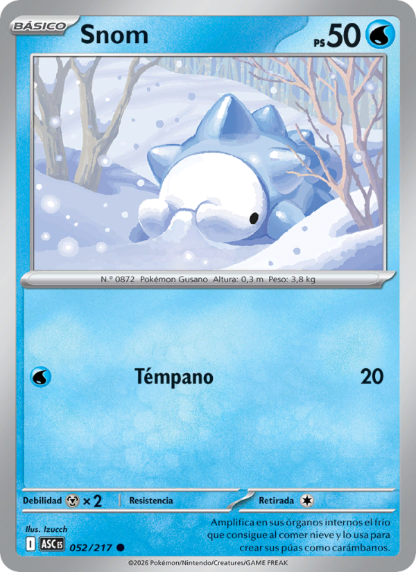 Snom 052 — Héroes Ascendentes (Spanish Pokémon TCG card)