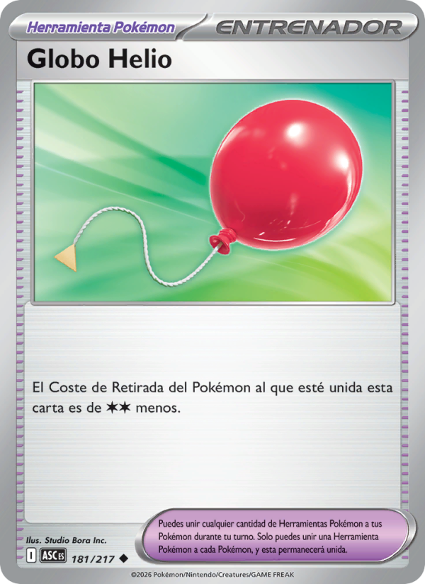 Globo Helio 181 — Héroes Ascendentes (Spanish Pokémon TCG card)