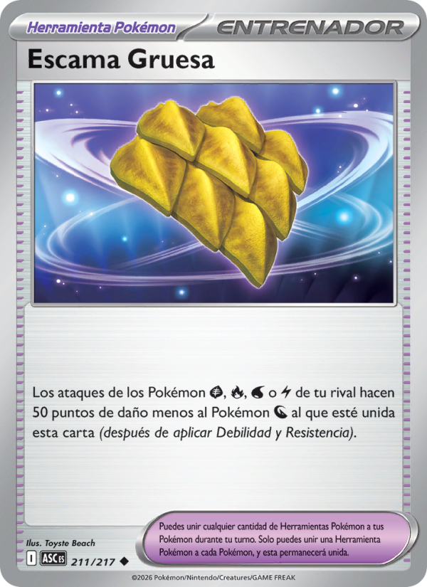 Escama Gruesa 211 — Héroes Ascendentes (Spanish Pokémon TCG card)
