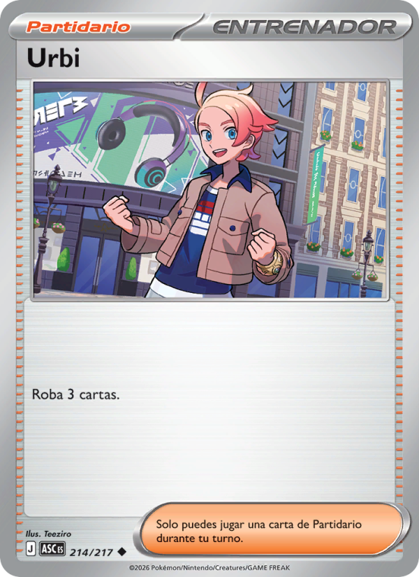 Urbi 214 — Héroes Ascendentes (Spanish Pokémon TCG card)