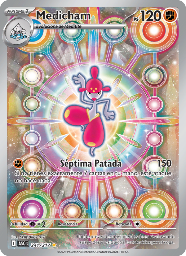 Medicham 241 — Héroes Ascendentes (Spanish Pokémon TCG card)