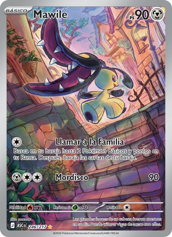 Mawile 246 — Héroes Ascendentes (Spanish Pokémon TCG card)