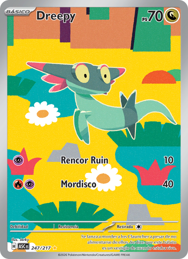 Dreepy 247 — Héroes Ascendentes (Spanish Pokémon TCG card)