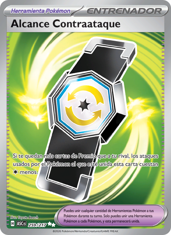 Alcance Contraataque 259 — Héroes Ascendentes (Spanish Pokémon TCG card)