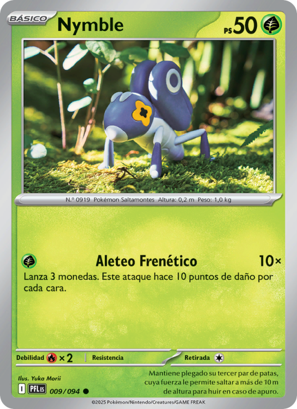 Nymble 009 — Fuegos Fantasmales (Spanish Pokémon TCG card)