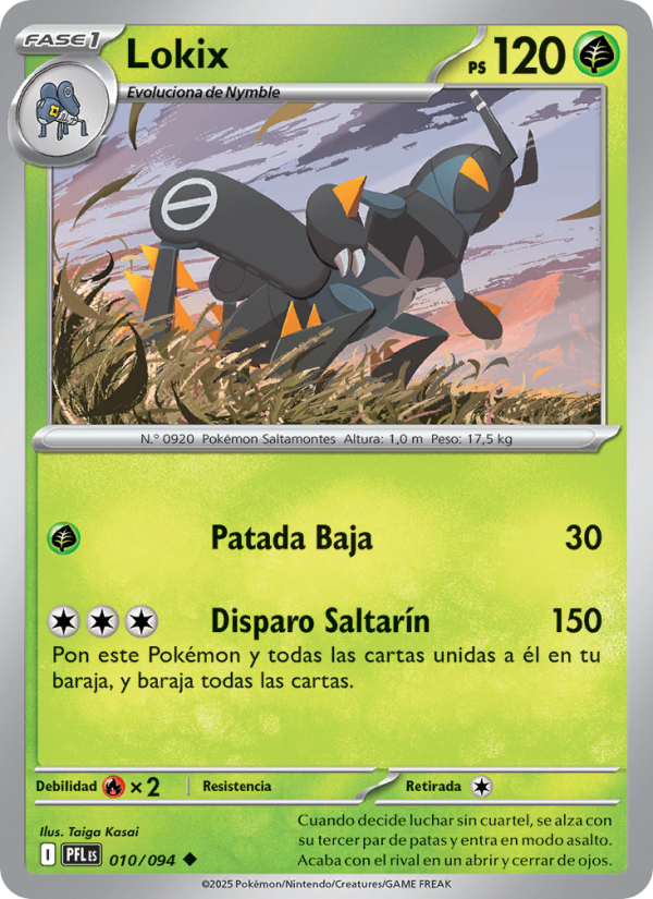 Lokix 010 — Fuegos Fantasmales (Spanish Pokémon TCG card)