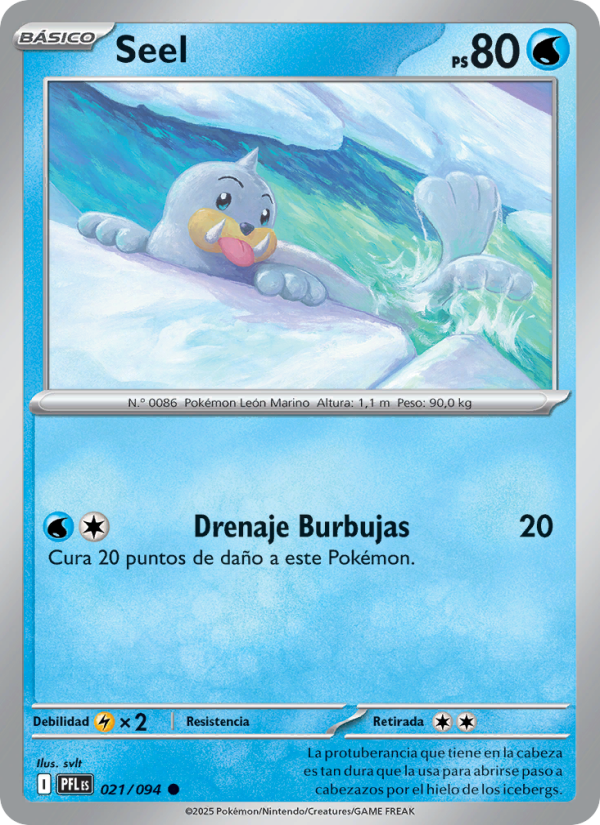 Seel 021 — Fuegos Fantasmales (Spanish Pokémon TCG card)