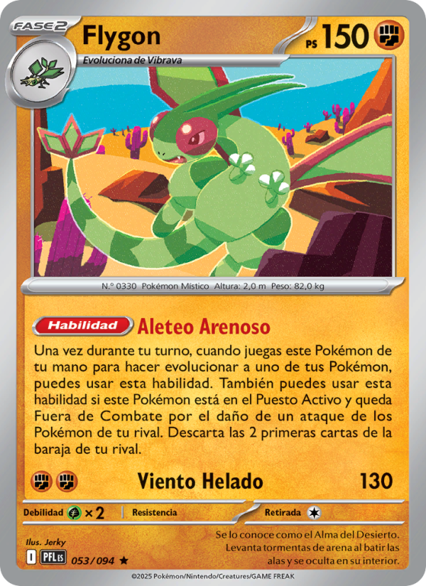 Flygon 053 — Fuegos Fantasmales (Spanish Pokémon TCG card)