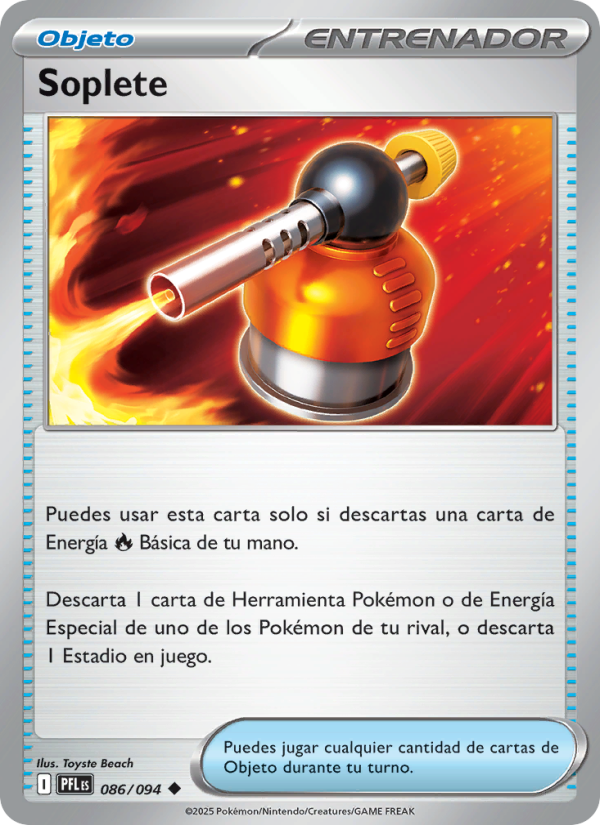 Soplete 086 — Fuegos Fantasmales (Spanish Pokémon TCG card)