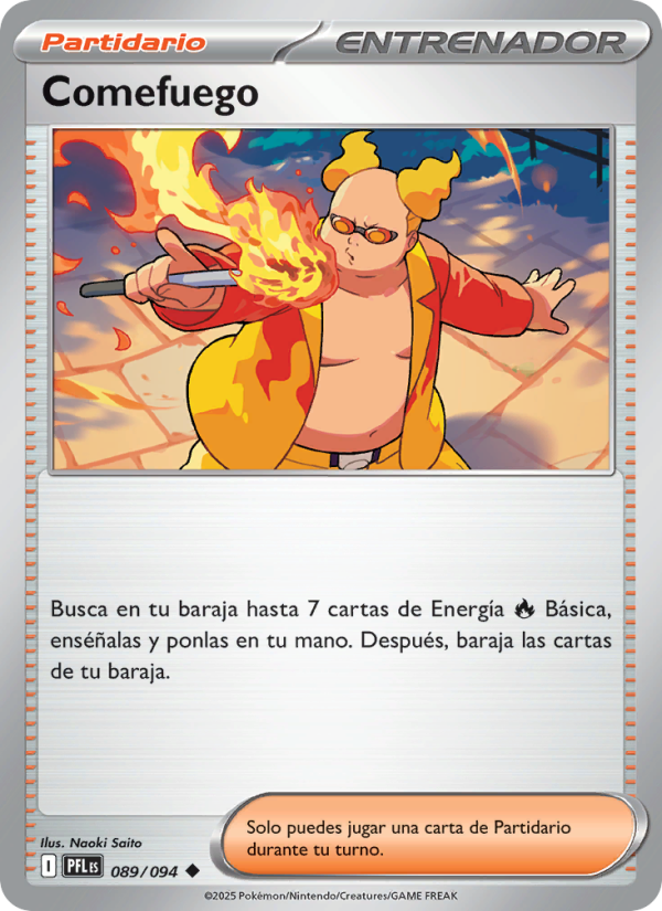 Comefuego 089 — Fuegos Fantasmales (Spanish Pokémon TCG card)