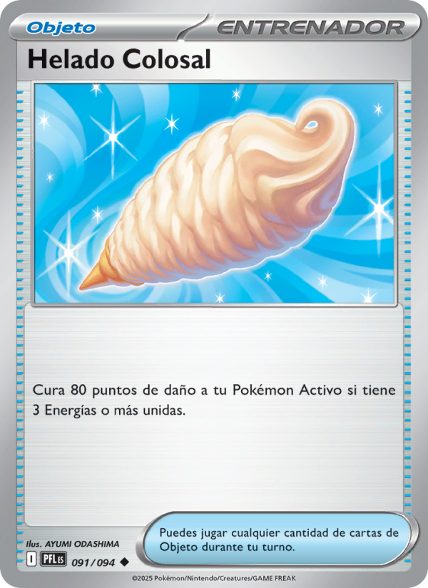Helado Colosal 091 — Fuegos Fantasmales (Spanish Pokémon TCG card)