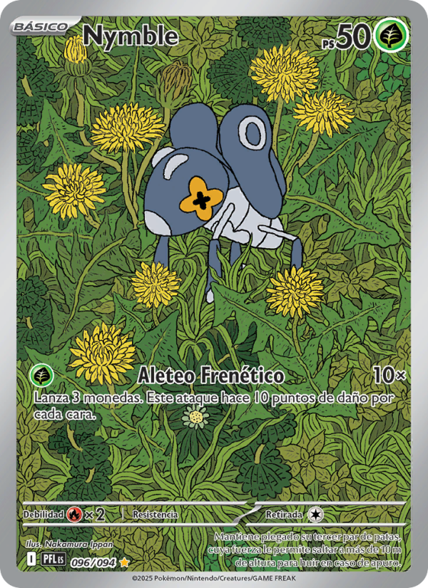 Nymble 096 — Fuegos Fantasmales (Spanish Pokémon TCG card)