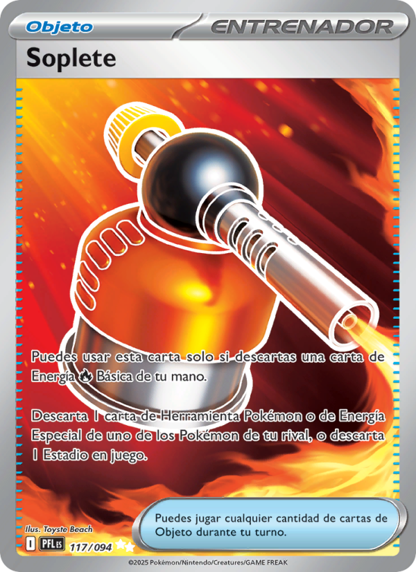 Soplete 117 — Fuegos Fantasmales (Spanish Pokémon TCG card)