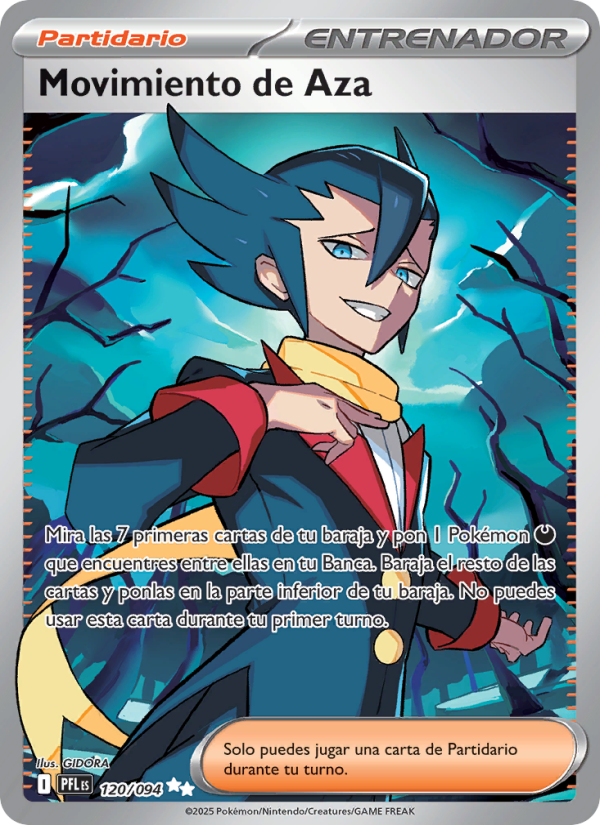 Movimiento de Aza 120 — Fuegos Fantasmales (Spanish Pokémon TCG card)