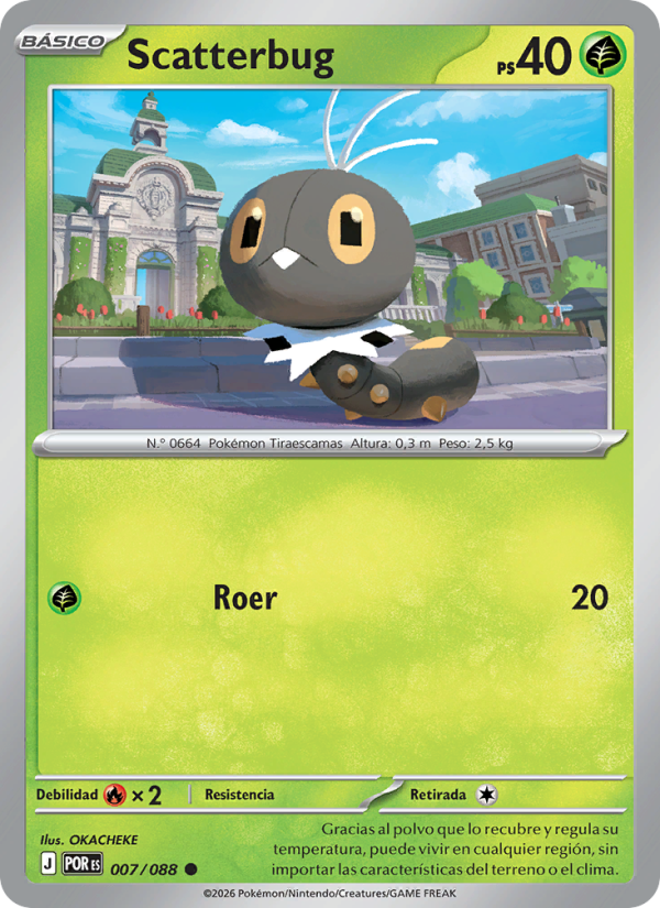 Scatterbug 007 — Equilibrio Perfecto (Spanish Pokémon TCG card)