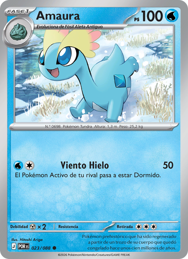 Amaura 023 — Equilibrio Perfecto (Spanish Pokémon TCG card)