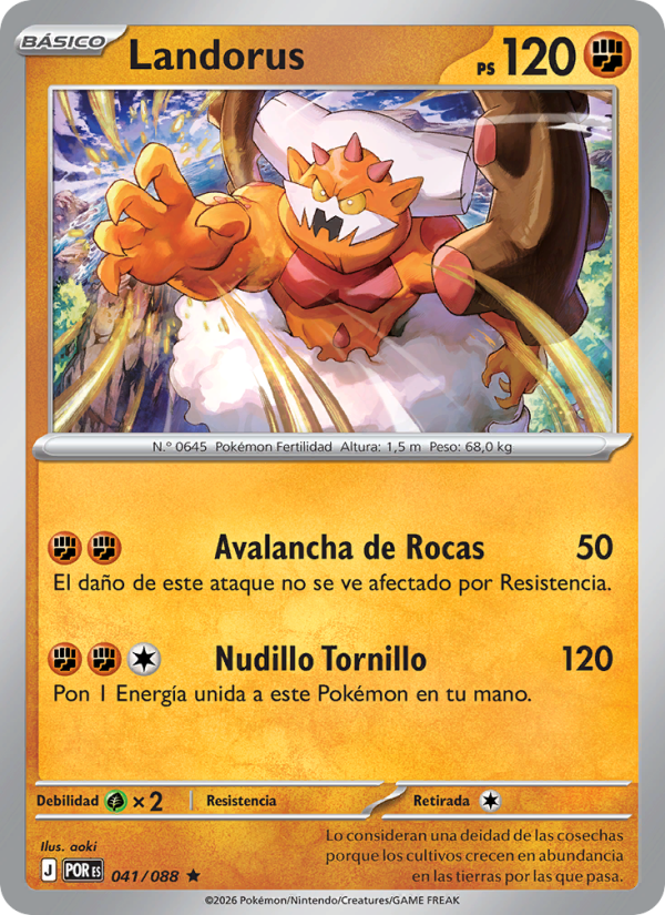 Landorus 041 — Equilibrio Perfecto (Spanish Pokémon TCG card)