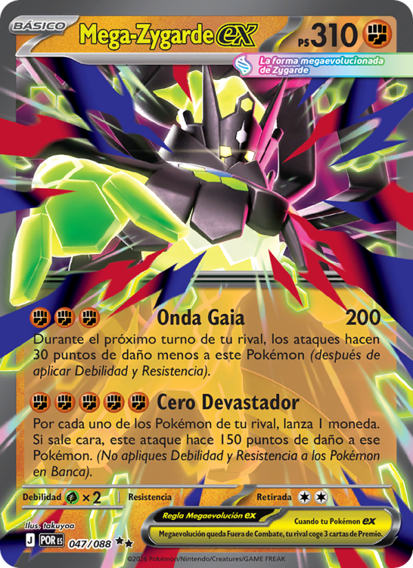 Mega-Zygarde ex 047 — Equilibrio Perfecto (Spanish Pokémon TCG card)