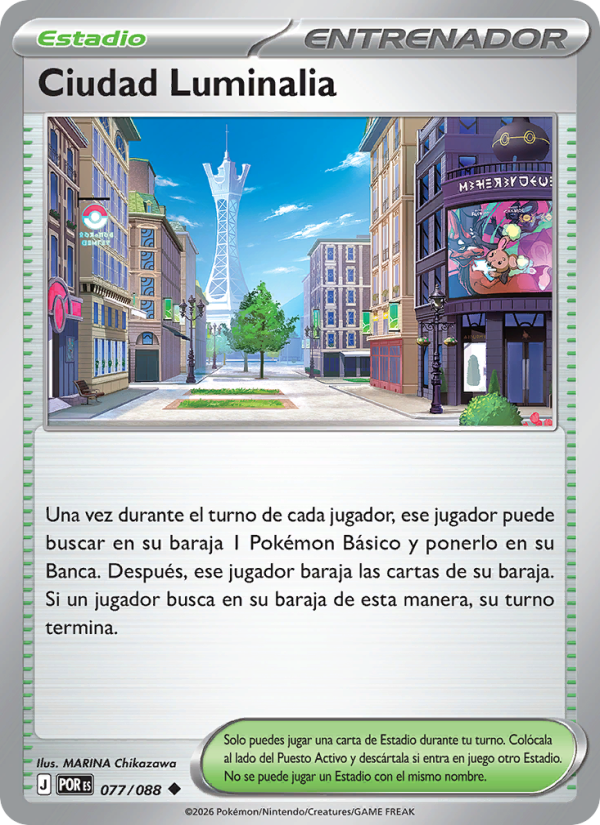 Ciudad Luminalia 077 — Equilibrio Perfecto (Spanish Pokémon TCG card)