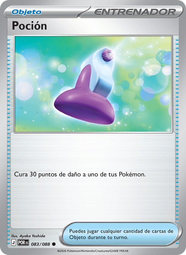 Poción 083 — Equilibrio Perfecto (Spanish Pokémon TCG card)