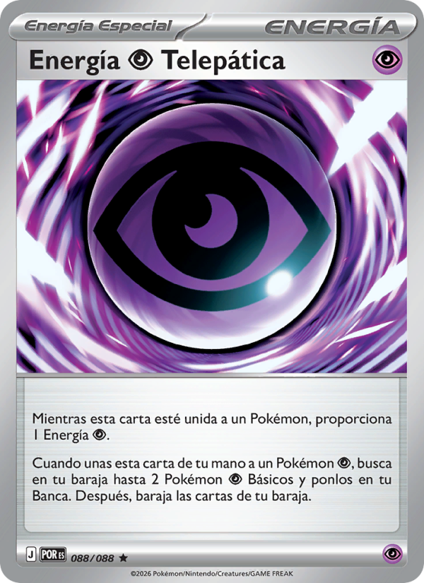 Energía Psychic Telepática 088 — Equilibrio Perfecto (Spanish Pokémon TCG card)