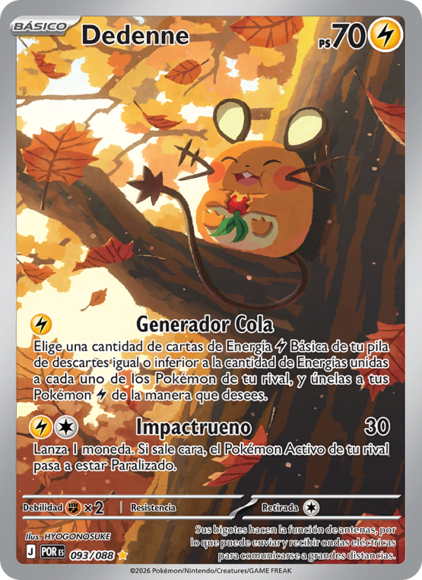 Dedenne 093 — Equilibrio Perfecto (Spanish Pokémon TCG card)