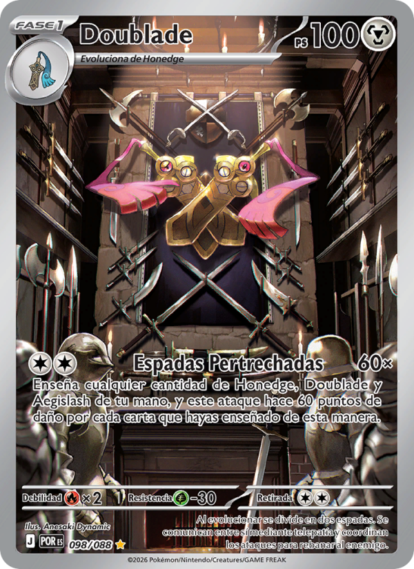Doublade 098 — Equilibrio Perfecto (Spanish Pokémon TCG card)