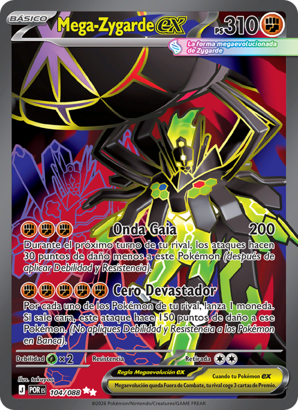 Mega-Zygarde ex 104 — Equilibrio Perfecto (Spanish Pokémon TCG card)