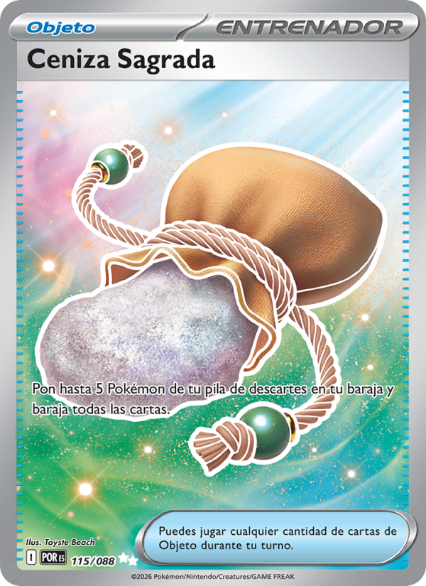 Ceniza Sagrada 115 — Equilibrio Perfecto (Spanish Pokémon TCG card)