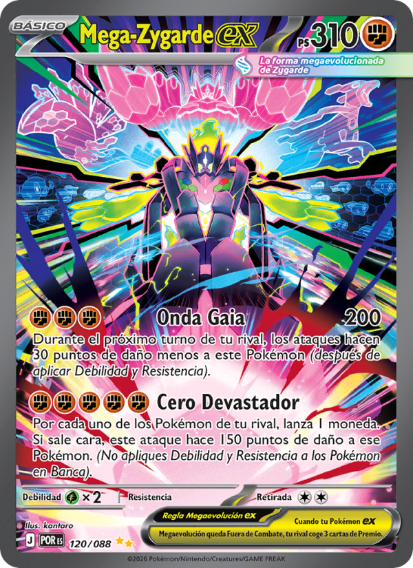 Mega-Zygarde ex 120 — Equilibrio Perfecto (Spanish Pokémon TCG card)