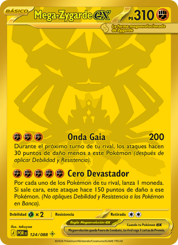 Mega-Zygarde ex 124 — Equilibrio Perfecto (Spanish Pokémon TCG card)