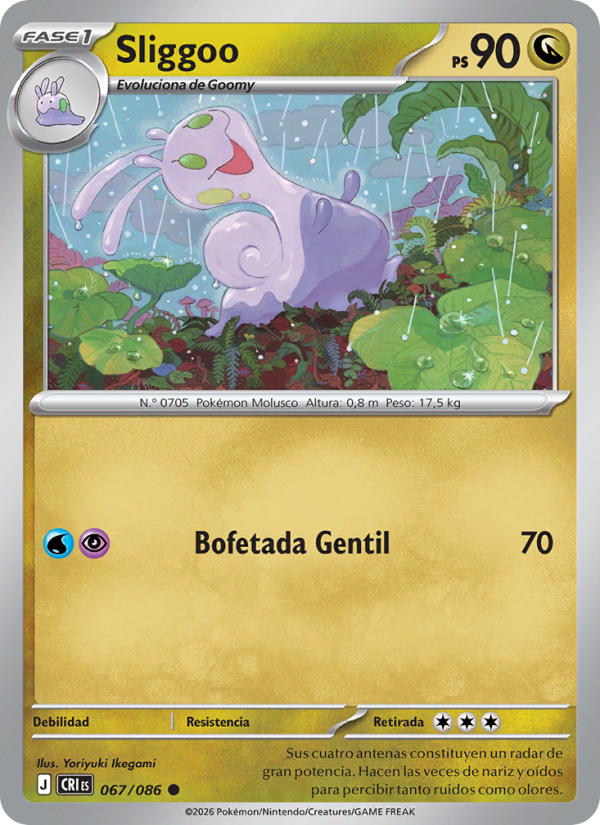Sliggoo 067 — Caos Creciente (Spanish Pokémon TCG card)