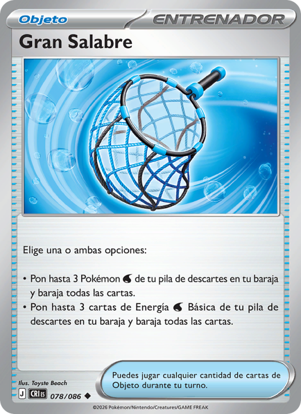 Gran Salabre 078 — Caos Creciente (Spanish Pokémon TCG card)