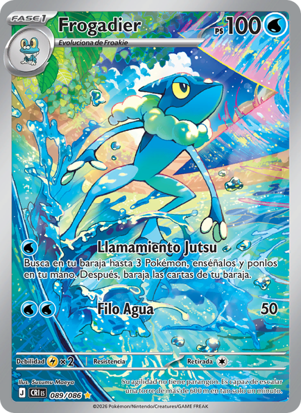 Frogadier 089 — Caos Creciente (Spanish Pokémon TCG card)