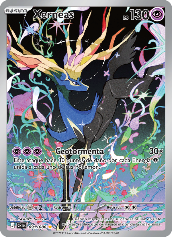 Xerneas 091 — Caos Creciente (Spanish Pokémon TCG card)