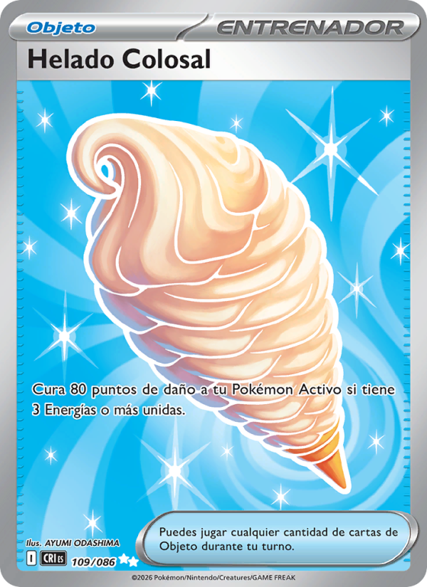 Helado Colosal 109 — Caos Creciente (Spanish Pokémon TCG card)