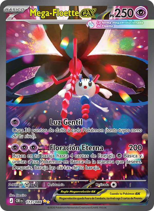Mega-Floette ex 117 — Caos Creciente (Spanish Pokémon TCG card)