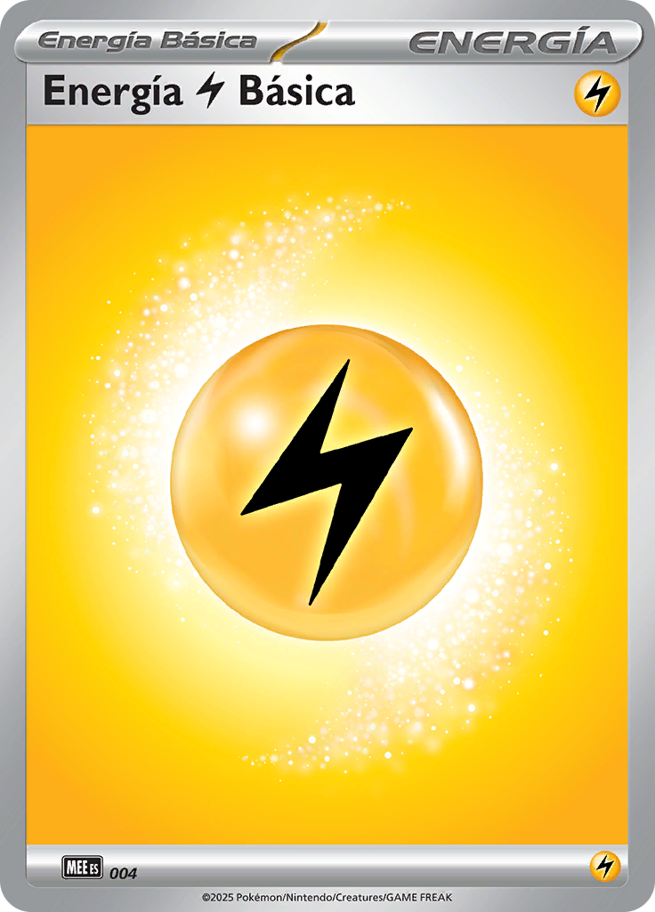 Energía Rayo 004 — Megaevolución Energía (Spanish Pokémon TCG card)