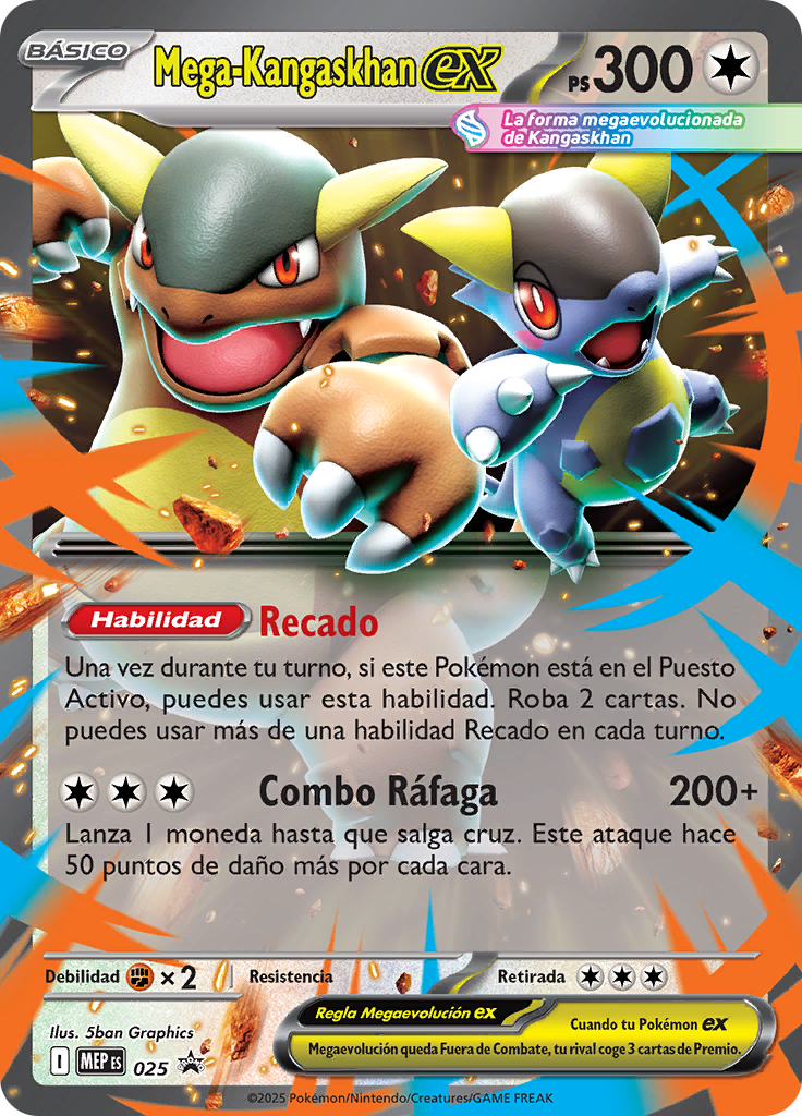 Mega-Kangaskhan ex 025 — MEP Black Star Promos (Spanish Pokémon TCG card)