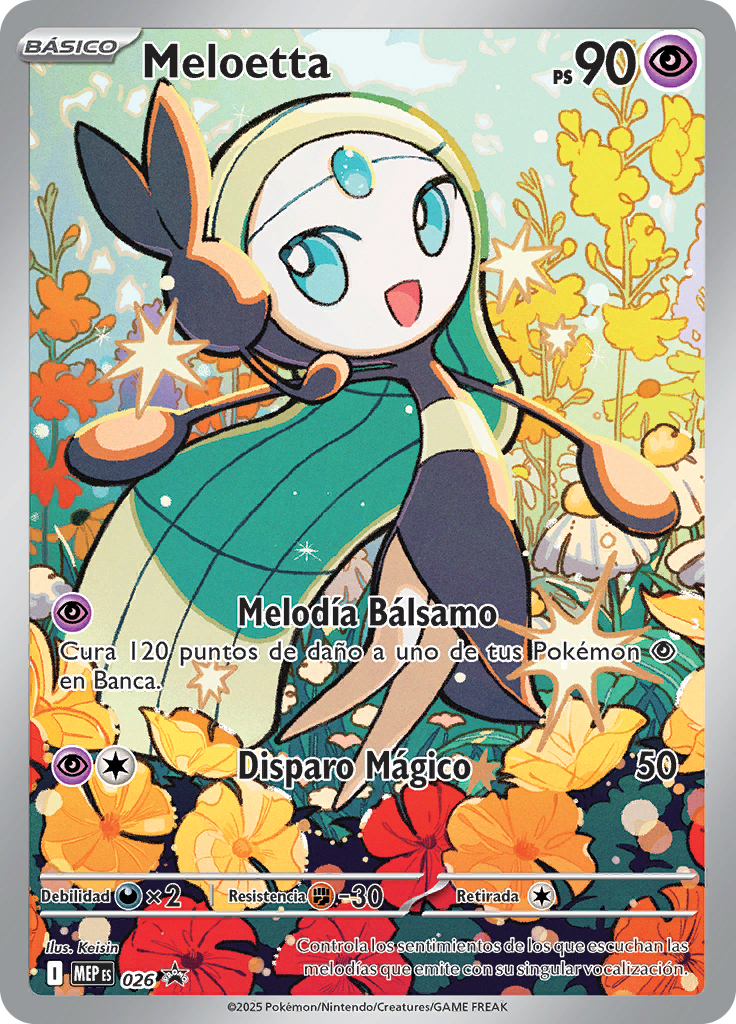 Meloetta 026 — MEP Black Star Promos (Spanish Pokémon TCG card)
