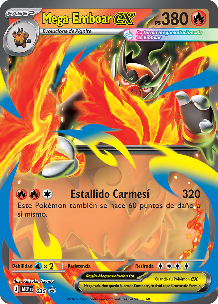 Mega-Emboar ex 035 — MEP Black Star Promos (Spanish Pokémon TCG card)