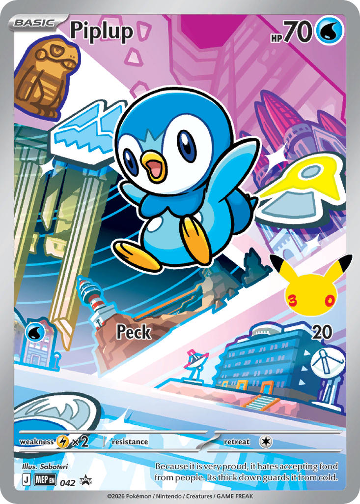 Piplup 042 — MEP Black Star Promos (Spanish Pokémon TCG card)